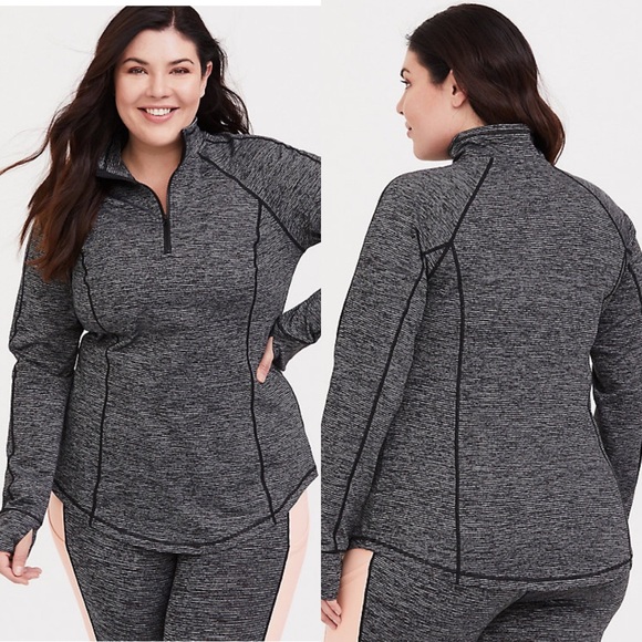 torrid Tops - Torrid | Space Dye Active Pullover